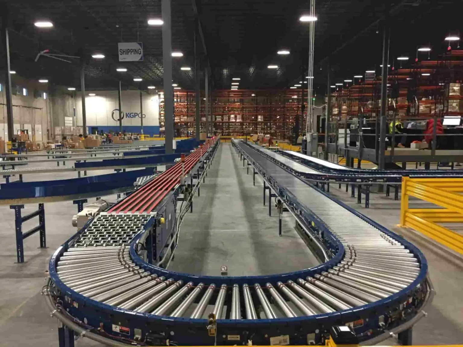 Racking and pick module in a new Fort Worth warehouse designed and installed by PWD